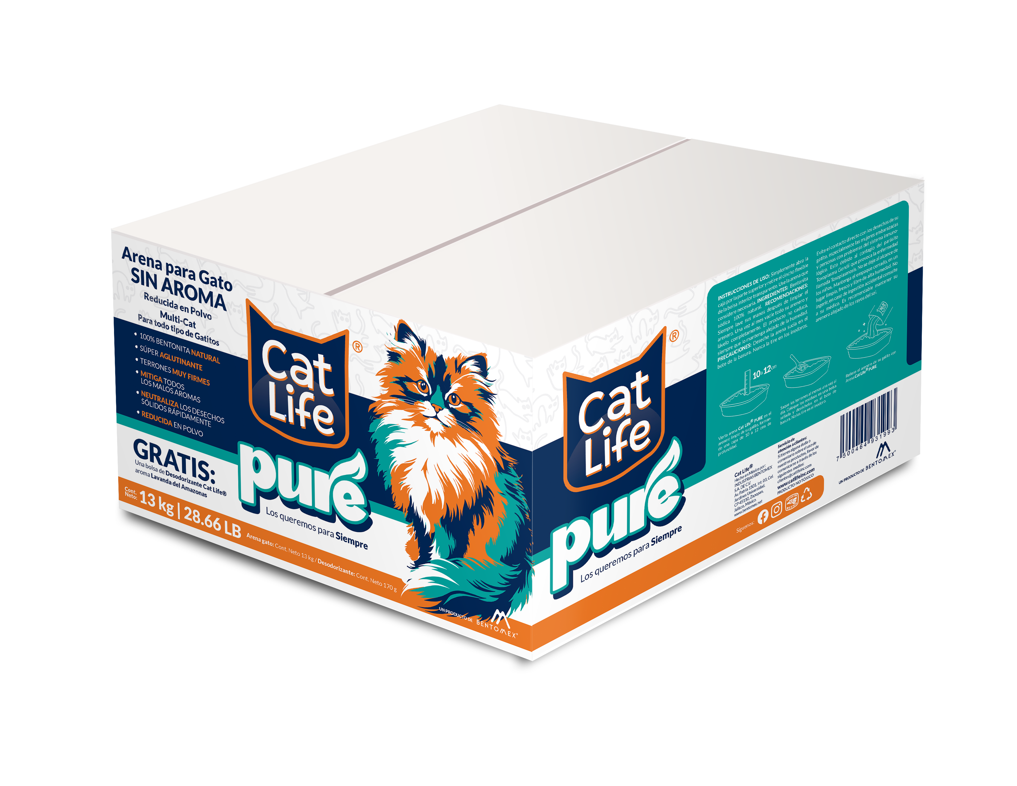 Cat Life Pure Caja de Grupo Bentomex